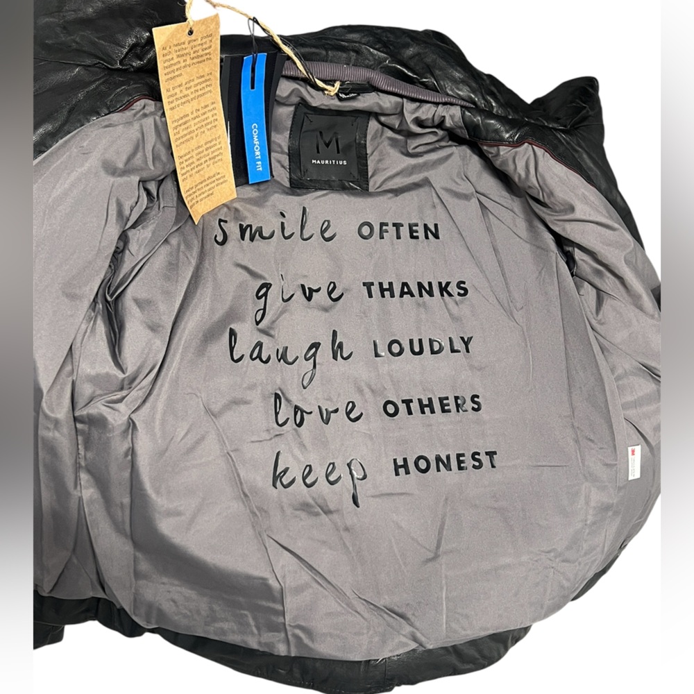 NWT MAURITIUS Women's RENA soft lamb leather puffer jacket Small - Picture 13 of 16